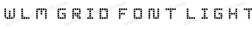 WLM Grid Font Light Regular字体转换
